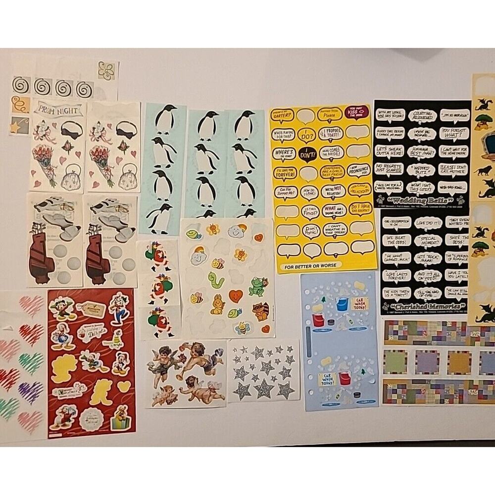 Vintage Stickers Lot Hallmark Disney Mrs Grossman's‎ Frances Meyer Stickopotamus
